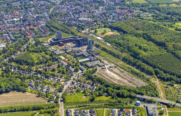 Aerial view, New Westerholt Colliery, Hassel, Gelsenkirchen, Ruhr area, North Rhine-Westphalia,