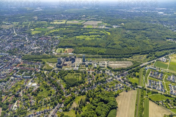 Aerial view, New Westerholt Colliery, Hassel, Gelsenkirchen, Ruhr area, North Rhine-Westphalia,
