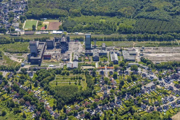 Aerial view, New Westerholt Colliery, Hassel, Gelsenkirchen, Ruhr area, North Rhine-Westphalia,