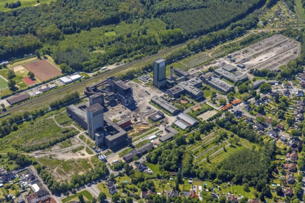 Aerial view, New Westerholt Colliery, Hassel, Gelsenkirchen, Ruhr area, North Rhine-Westphalia,