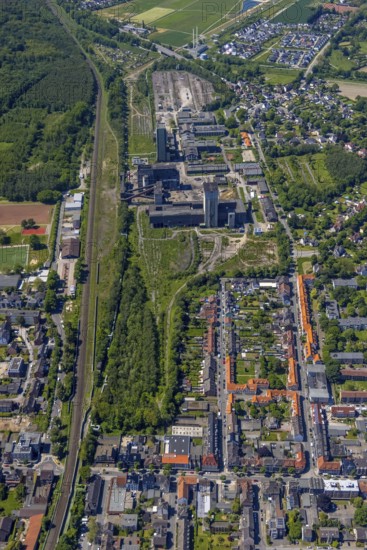 Aerial view, New Westerholt Colliery, Hassel, Gelsenkirchen, Ruhr area, North Rhine-Westphalia,