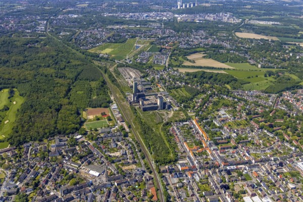Aerial view, New Westerholt Colliery, Hassel, Gelsenkirchen, Ruhr area, North Rhine-Westphalia,