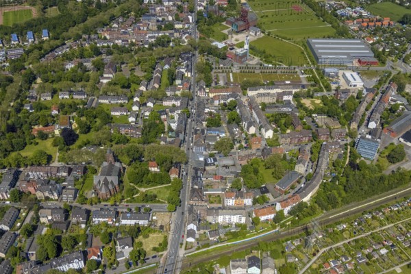 Aerial view, Bismarck shopping centre, Bismarckstraße Nord/Consol, retail centre,