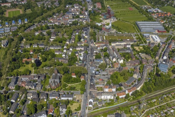 Aerial view, Bismarck shopping centre, Bismarckstraße Nord/Consol, retail centre,