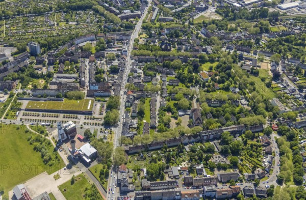 Aerial view, Bismarck shopping centre, Bismarckstraße Nord/Consol, retail centre,