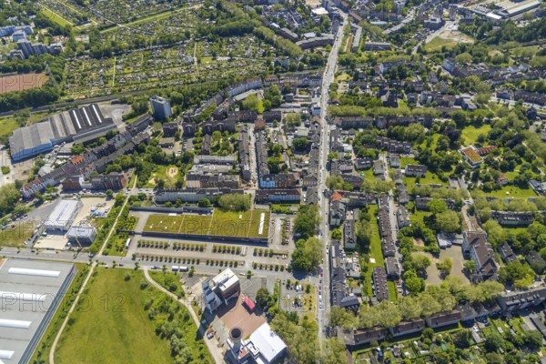 Aerial view, Bismarck shopping centre, Bismarckstraße Nord/Consol, retail centre,