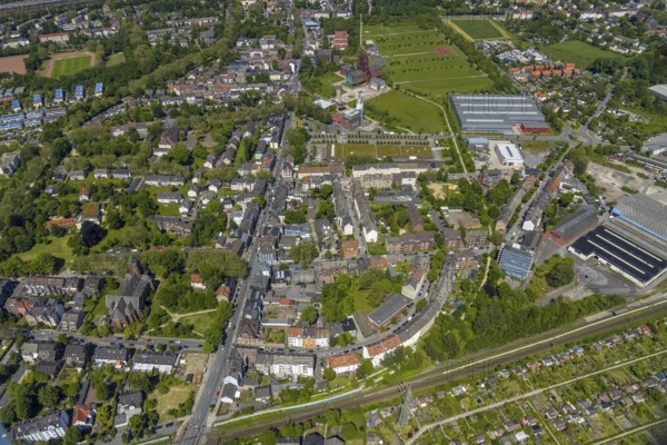 Aerial view, Bismarck shopping centre, Bismarckstraße Nord/Consol, retail centre,