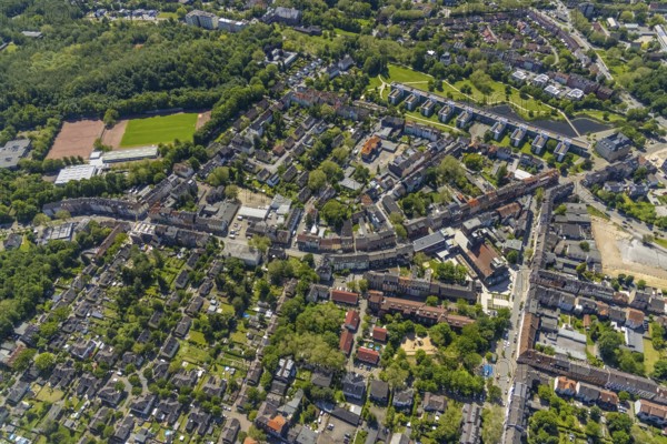 Aerial view, supplementary location retail centre, Bochumer Straße, Wissenschaftspark Gelsenkirchen
