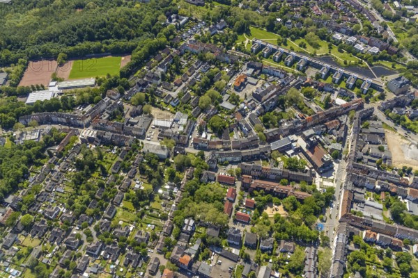 Aerial view, supplementary location retail centre, Bochumer Straße, Wissenschaftspark Gelsenkirchen