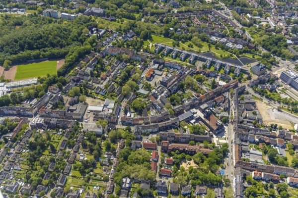 Aerial view, supplementary location retail centre, Bochumer Straße, Wissenschaftspark Gelsenkirchen