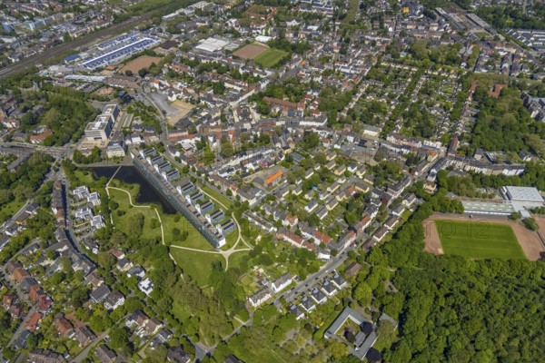 Aerial view, supplementary location retail centre, Bochumer Straße, Wissenschaftspark Gelsenkirchen