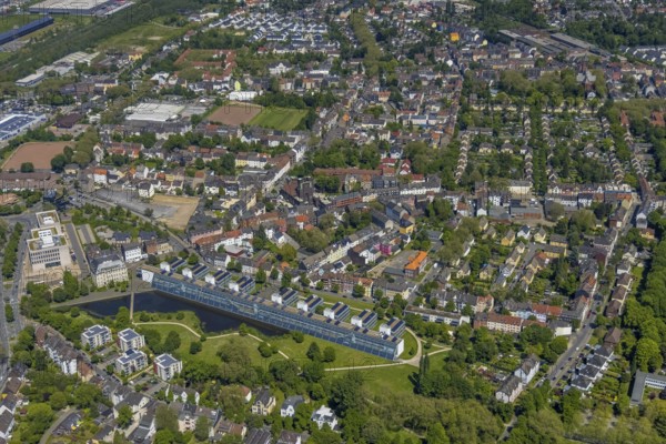 Aerial view, supplementary location retail centre, Bochumer Straße, Wissenschaftspark Gelsenkirchen