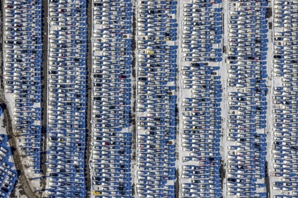 Aerial photo, CAT Automobillogistik Essen, Essen-Katernberg, Essen, Ruhr area, North