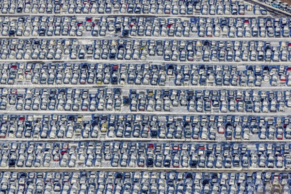 Aerial photo, CAT Automobillogistik Essen, Essen-Altenessen, Essen, Ruhr area, North