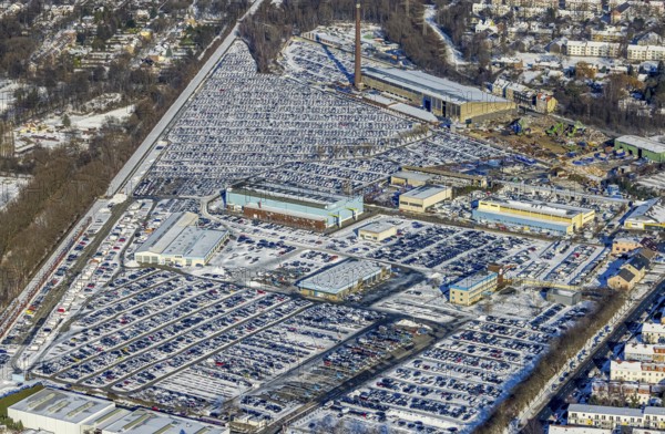 Aerial photo, CAT Automobillogistik Essen, Essen-Altenessen, Essen, Ruhr area, North