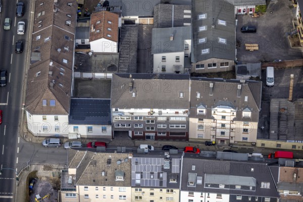 Aerial view, Krayer Straße corner Im Steeler Rott, Essen-Steele, Essen, Ruhr area, North