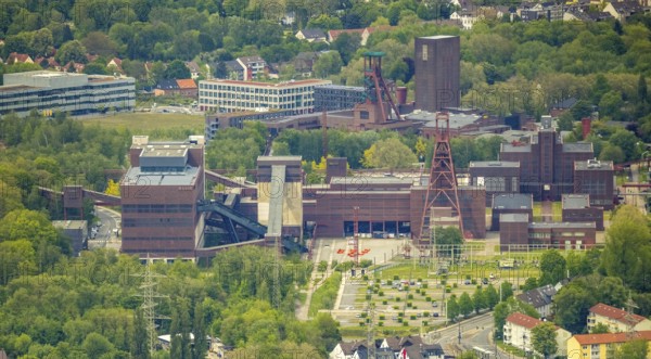 Aerial view, UNESCO World Heritage Zollverein, Essen-Stoppenberg, Essen, Ruhr area, North