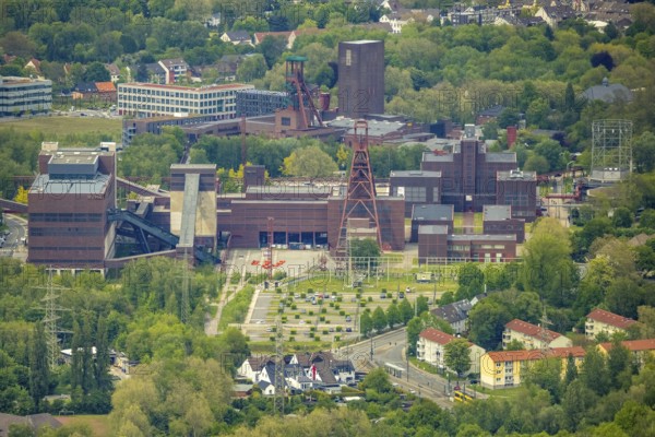 Aerial view, UNESCO World Heritage Zollverein, Essen-Stoppenberg, Essen, Ruhr area, North