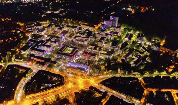 Aerial photograph, University Hospital Essen, Essen-Holsterhausen, Essen, Ruhr area, North