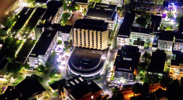 Aerial photography, University Hospital Essen, ENT Clinic, Essen-Rüttenscheid, Essen, Ruhr area,