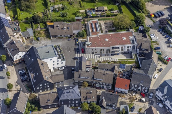 Aerial view, new building Haus an der Kirche Bethel.regional in the district Voerde in Ennepetal,