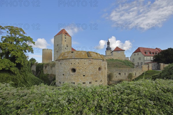 Romanesque castle built in the 10th century with Dicker Heinrich, Marterturm and Pariser Turm,