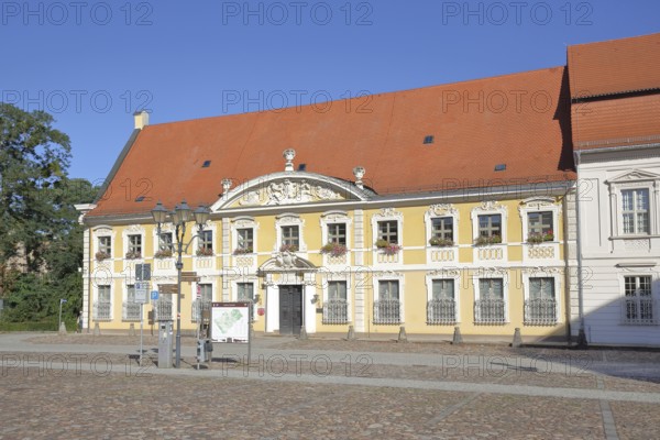 Baroque town hall, Kavalierhaus, Schlossfreiheit, Zerbst, Fläming, Saxony-Anhalt, Germany