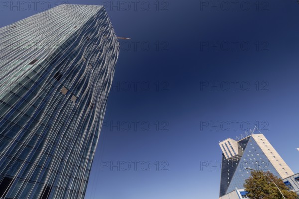Estrel Tower, under construction, Sonnenallee, Berlin, Neukölln, Germany, 11.09.2025 < english>