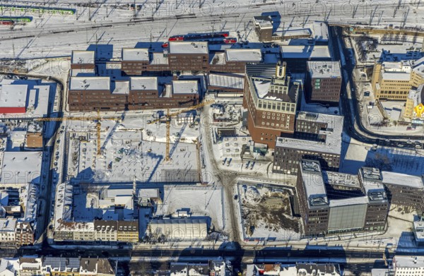 Aerial view, Dortmunder U, Centre for Art and Creativity, Robert-Bosch-Berufskolleg,