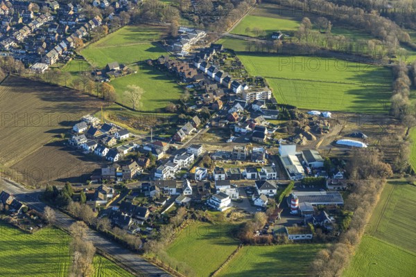 Aerial view of a construction site with residential development Auf dem Beerenkamp /