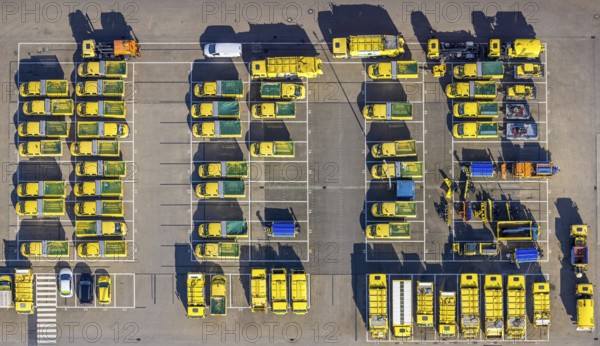 Aerial view, EDG - Entsorgung Dortmund GmbH, car park, Dortmunder Mineralstoffverwertungs GmbH,
