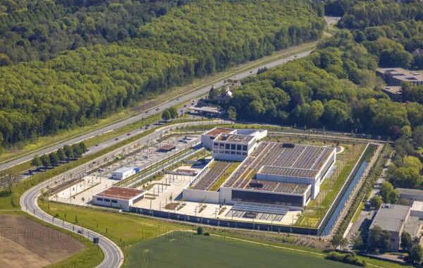 Aerial photo, Deutsche Federal Bank, Schüren, Dortmund, Ruhr area, North Rhine-Westphalia, Germany,