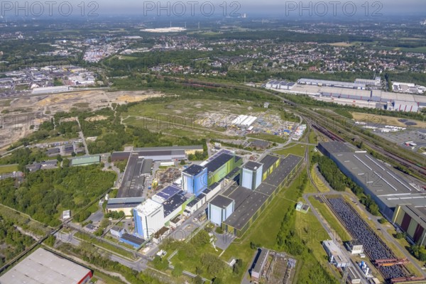 Aerial photo, thyssenkrupp Steel Europe, Borsigplatz, Dortmund, Ruhr area, North Rhine-Westphalia,