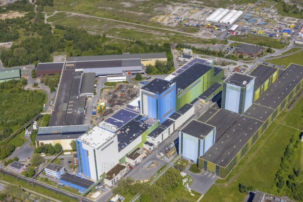 Aerial photo, thyssenkrupp Steel Europe, Borsigplatz, Dortmund, Ruhr area, North Rhine-Westphalia,