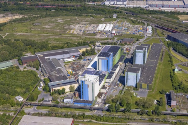 Aerial photo, thyssenkrupp Steel Europe, Borsigplatz, Dortmund, Ruhr area, North Rhine-Westphalia,