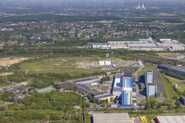 Aerial photo, thyssenkrupp Steel Europe, Borsigplatz, Dortmund, Ruhr area, North Rhine-Westphalia,