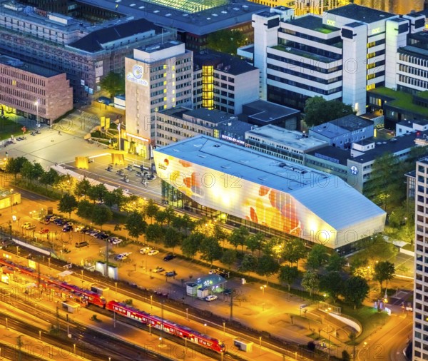 Aerial photo, German Football Museum, city, Dortmund, Ruhr area, North Rhine-Westphalia, Germany,