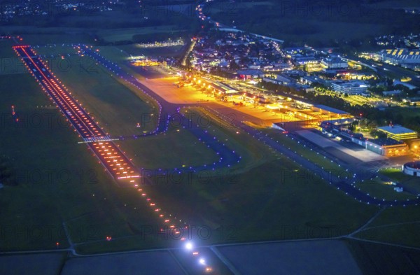 Aerial photo, Dortmund Airport, DTM, Wickede, Dortmund, Ruhr area, North Rhine-Westphalia, Germany,