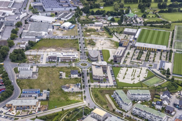 Aerial photo, Brackeler Feld, Hohenbuschei, Borussia Dortmund training ground, Brackel, Dortmund,