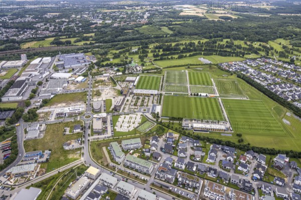 Aerial photo, Brackeler Feld, Hohenbuschei, Borussia Dortmund training ground, Brackel, Dortmund,