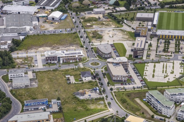 Aerial photo, Brackeler Feld, Hohenbuschei, Borussia Dortmund training ground, Brackel, Dortmund,