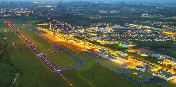Aerial photo, Dortmund Airport, DTM, Wickede, Dortmund, Ruhr area, North Rhine-Westphalia, Germany,