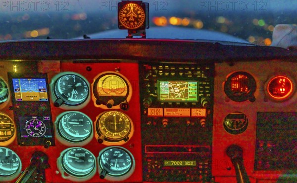 Aerial photography, aeroplane cockpit, Hörde, Dortmund, Ruhr area, North Rhine-Westphalia, Germany,