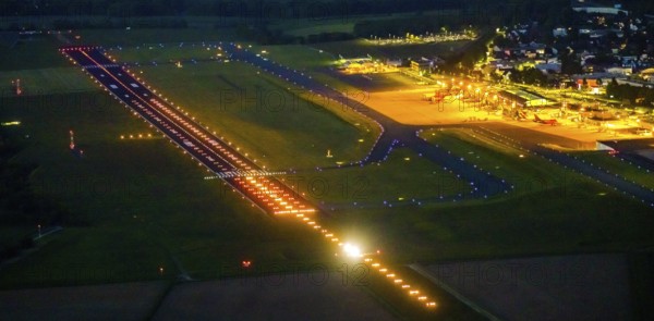 Aerial photo, Dortmund Airport, DTM, Wickede, Dortmund, Ruhr area, North Rhine-Westphalia, Germany,