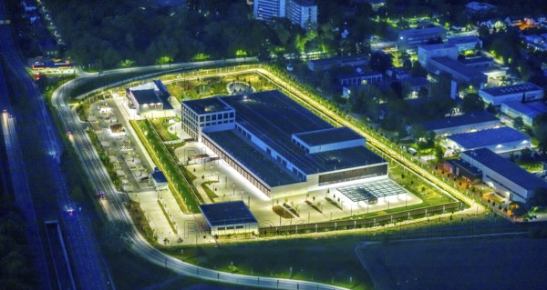 Aerial view, Deutsche Federal Bank branch, Aplerbeck, Dortmund, Ruhr area, North Rhine-Westphalia,