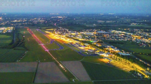 Aerial photo, Dortmund Airport, DTM, Wickede, Dortmund, Ruhr area, North Rhine-Westphalia, Germany,