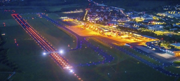 Aerial photo, Dortmund Airport, DTM, Wickede, Dortmund, Ruhr area, North Rhine-Westphalia, Germany,