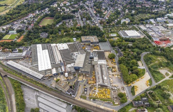 Aerial view, Imperial Industrial Logistics factory premises in the district Dorstfeld in Dortmund,