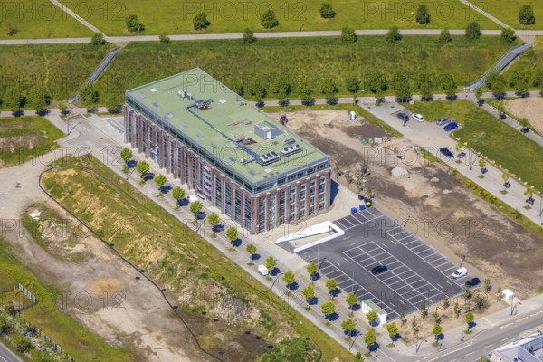 Aerial view, Phönix Arcaden office and commercial building, Antonio-Segni-Straße, Phönix-West