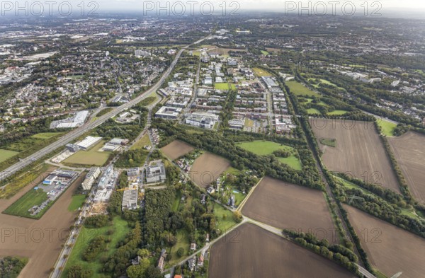 Technical University Dortmund Campus North and construction sites Im Weißen Feld at Brennaborstraße
